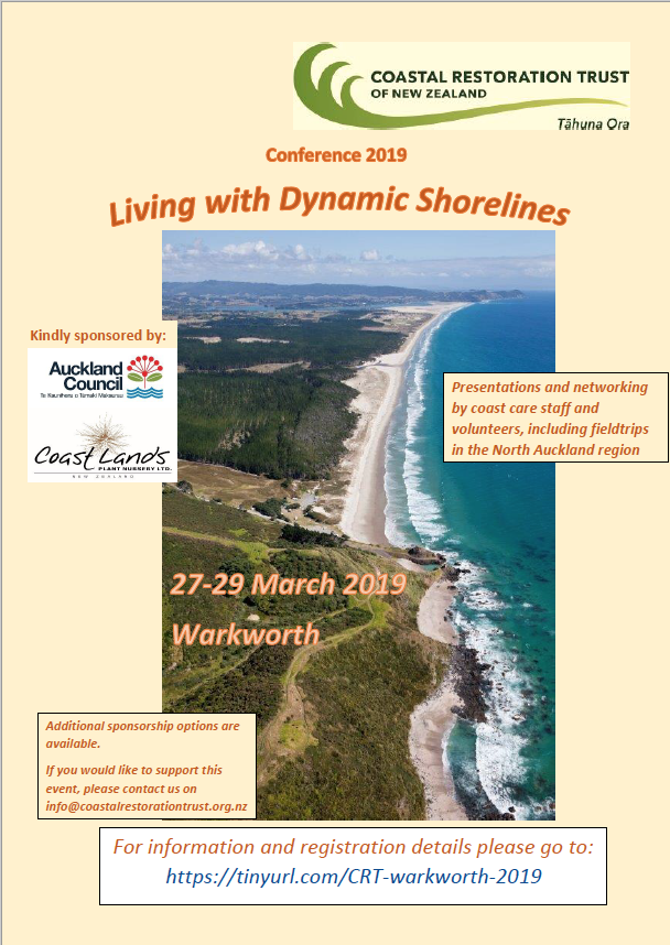 Living with Dynamic Shorelines Conference 2019 - Warkworth